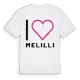 Jag älskar Melilli t-shirt stort tryck