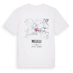 Melilli karta t-shirt – ekologisk bomull t-shirt från Pinshirt