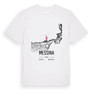 Messina karta t-shirt – ekologisk bomull t-shirt från Pinshirt