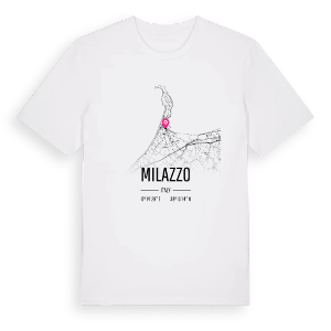 Milazzo karta t-shirt – ekologisk bomull t-shirt från Pinshirt