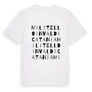 Militello in Val di Catania ordlek t-shirt – ekologisk bomull t-shirt från Pinshirt