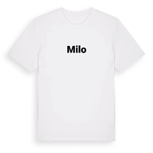 Milo fetstil t-shirt – ekologisk bomull t-shirt från Pinshirt
