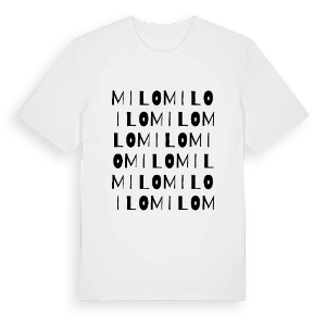 Milo ordlek t-shirt – ekologisk bomull t-shirt från Pinshirt