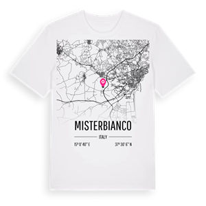 Misterbianco karta t-shirt – ekologisk bomull t-shirt från Pinshirt