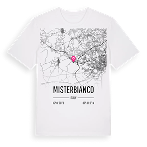 Misterbianco karta t-shirt – ekologisk bomull t-shirt från Pinshirt