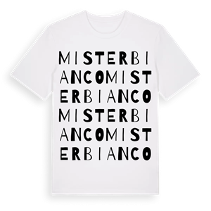 Misterbianco ordlek t-shirt – ekologisk bomull t-shirt från Pinshirt