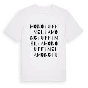Mongiuffi Melia ordlek t-shirt – ekologisk bomull t-shirt från Pinshirt