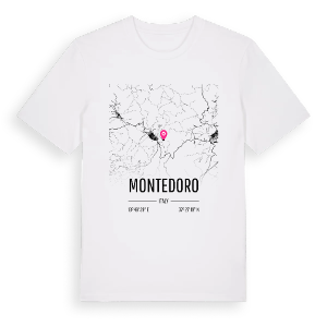 Montedoro karta t-shirt – ekologisk bomull t-shirt från Pinshirt