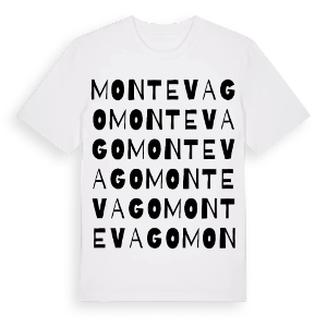 Montevago ordlek t-shirt – ekologisk bomull t-shirt från Pinshirt