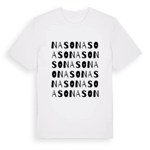 Naso ordlek t-shirt – ekologisk bomull t-shirt från Pinshirt