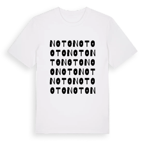 Noto ordlek t-shirt – ekologisk bomull t-shirt från Pinshirt