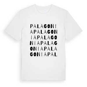 Palagonia ordlek t-shirt – ekologisk bomull t-shirt från Pinshirt