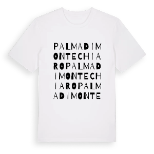 Palma di Montechiaro ordlek t-shirt – ekologisk bomull t-shirt från Pinshirt