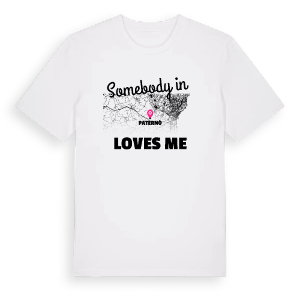 Någon i Paternò älskar mig t-shirt – ekologisk bomull t-shirt från Pinshirt