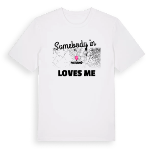 Någon i Paternò älskar mig t-shirt – ekologisk bomull t-shirt från Pinshirt