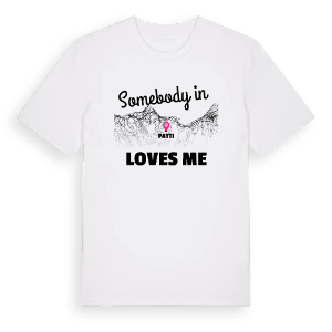 Någon i Patti älskar mig t-shirt – ekologisk bomull t-shirt från Pinshirt