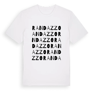 Randazzo ordlek t-shirt – ekologisk bomull t-shirt från Pinshirt
