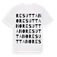 Resuttano ordlek t-shirt