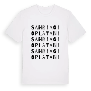 San Biagio Platani ordlek t-shirt – ekologisk bomull t-shirt från Pinshirt