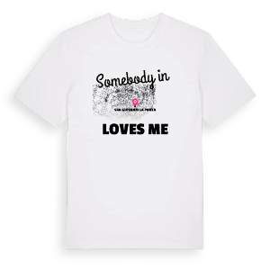 Någon i San Giovanni la Punta älskar mig t-shirt – ekologisk bomull t-shirt från Pinshirt