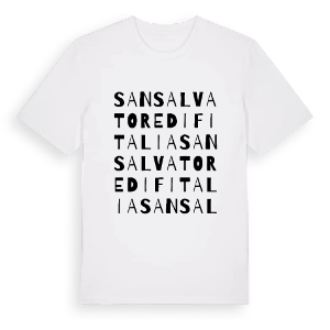 San Salvatore di Fitalia ordlek t-shirt – ekologisk bomull t-shirt från Pinshirt