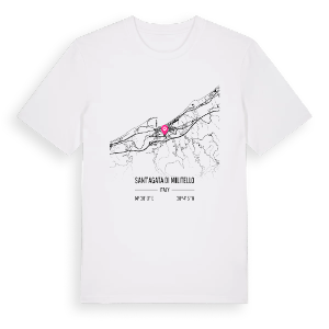 Sant'Agata di Militello karta t-shirt – ekologisk bomull t-shirt från Pinshirt