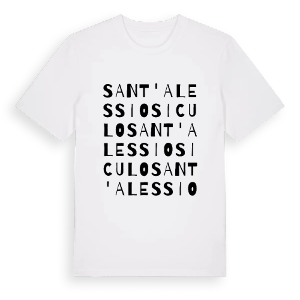 Sant'Alessio Siculo ordlek t-shirt – ekologisk bomull t-shirt från Pinshirt