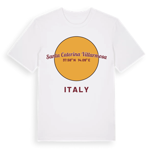 Santa Caterina Villarmosa cirkel t-shirt – ekologisk bomull t-shirt från Pinshirt