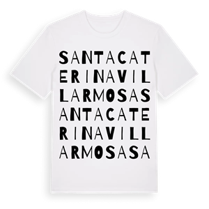 Santa Caterina Villarmosa ordlek t-shirt – ekologisk bomull t-shirt från Pinshirt
