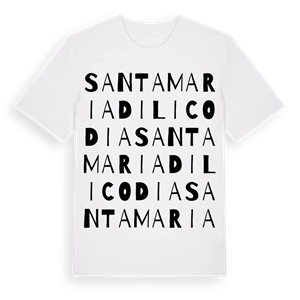 Santa Maria di Licodia ordlek t-shirt – ekologisk bomull t-shirt från Pinshirt