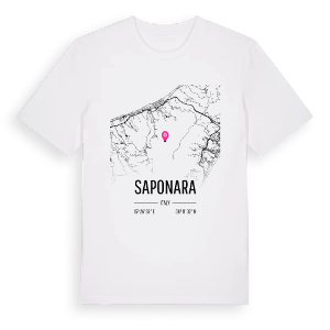 Saponara karta t-shirt – ekologisk bomull t-shirt från Pinshirt