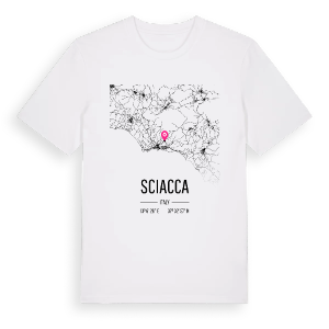 Sciacca karta t-shirt – ekologisk bomull t-shirt från Pinshirt