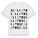 Scillato ordlek t-shirt