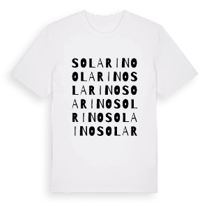 Solarino ordlek t-shirt – ekologisk bomull t-shirt från Pinshirt