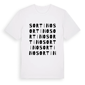 Sortino ordlek t-shirt – ekologisk bomull t-shirt från Pinshirt