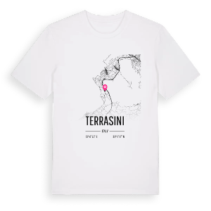 Terrasini karta t-shirt – ekologisk bomull t-shirt från Pinshirt