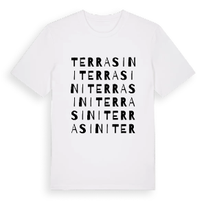 Terrasini ordlek t-shirt – ekologisk bomull t-shirt från Pinshirt