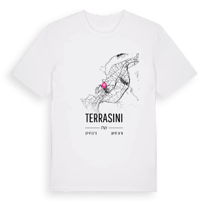 Terrasini karta t-shirt – ekologisk bomull t-shirt från Pinshirt