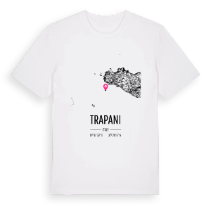 Trapani karta t-shirt – ekologisk bomull t-shirt från Pinshirt