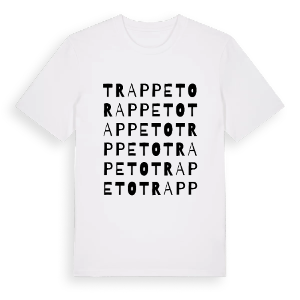 Trappeto ordlek t-shirt – ekologisk bomull t-shirt från Pinshirt