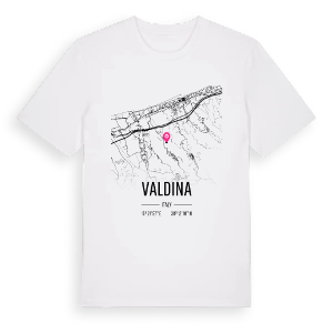 Valdina karta t-shirt – ekologisk bomull t-shirt från Pinshirt