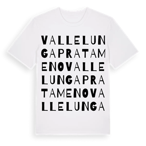 Vallelunga Pratameno ordlek t-shirt – ekologisk bomull t-shirt från Pinshirt