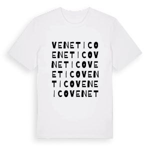 Venetico ordlek t-shirt – ekologisk bomull t-shirt från Pinshirt