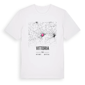 Vittoria karta t-shirt – ekologisk bomull t-shirt från Pinshirt