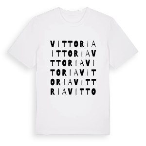 Vittoria ordlek t-shirt – ekologisk bomull t-shirt från Pinshirt