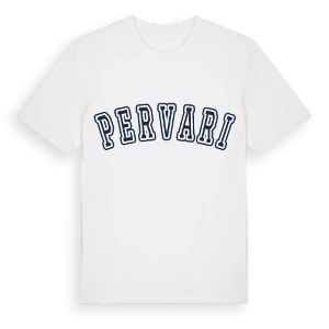 Pervari college t-shirt – ekologisk bomull t-shirt från Pinshirt
