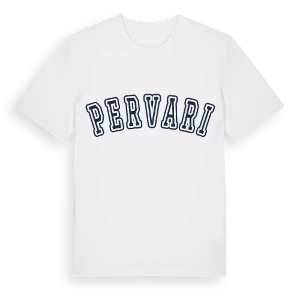 Pervari college t-shirt – ekologisk bomull t-shirt från Pinshirt