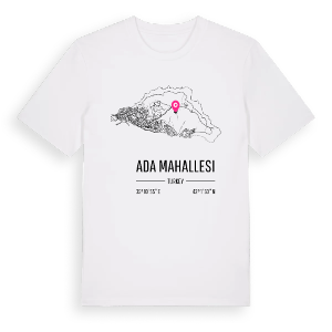 Ada Mahallesi karta t-shirt – ekologisk bomull t-shirt från Pinshirt