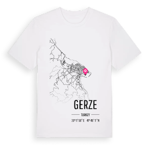 Gerze karta t-shirt – ekologisk bomull t-shirt från Pinshirt