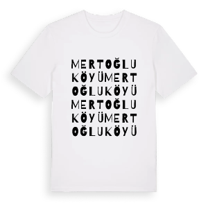 Mertoğlu Köyü ordlek t-shirt – ekologisk bomull t-shirt från Pinshirt